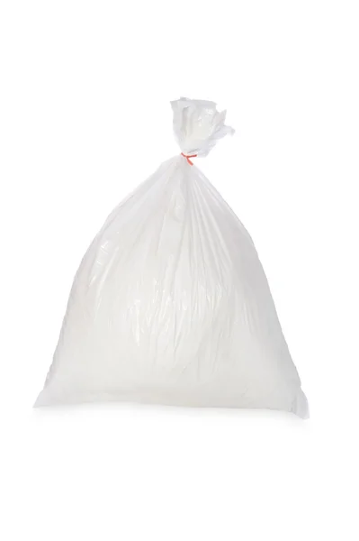 Saco de lixo branco — Fotografia de Stock