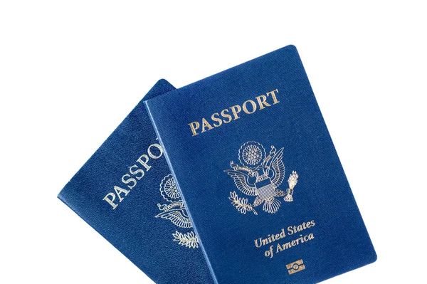 Паспорта изолированы на белом — стоковое фото