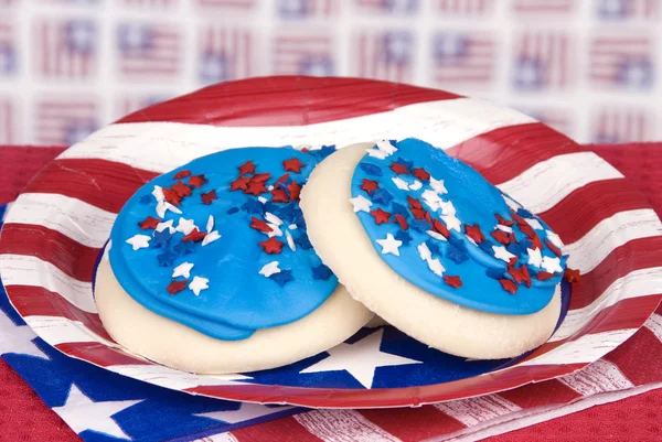 Fjärde juli cookies — Stockfoto