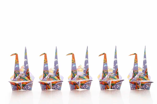 Origami jeřáb — Stock fotografie