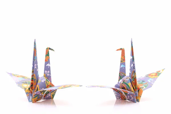 Origami-Vögel — Stockfoto