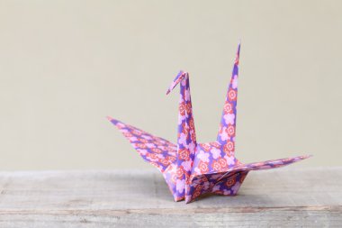 Origami bird clipart