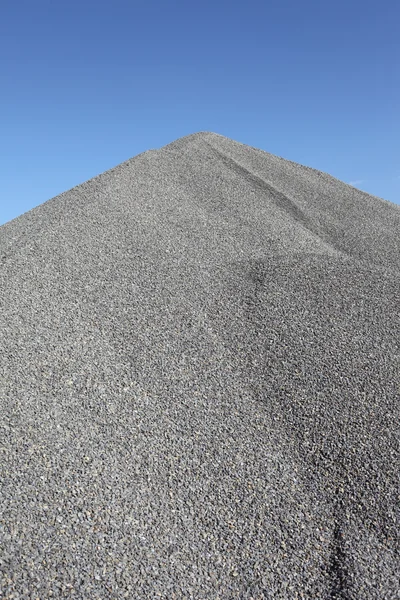 Gray gravel mound — Stock Photo, Image