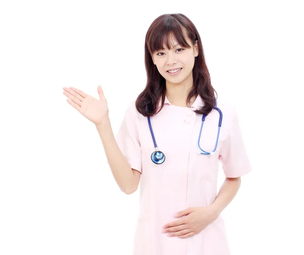 Jovem Asiática enfermeira feminina — Fotografia de Stock
