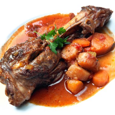 Lamb Shank Dinner clipart