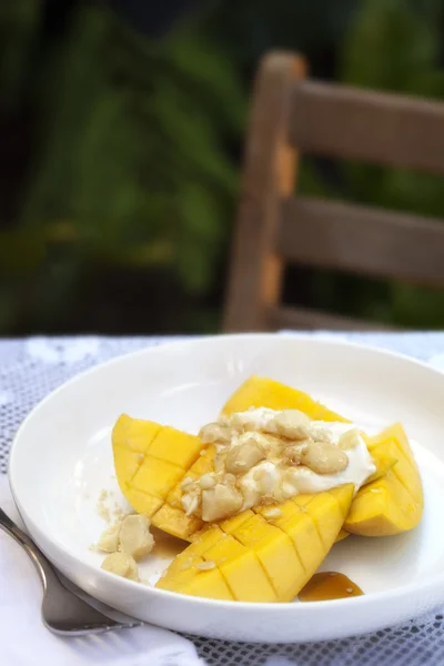 Mango frukost — Stockfoto