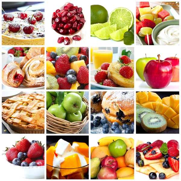 Vruchten collage — Stockfoto