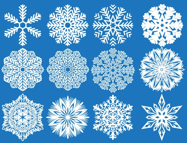 Колекція сніжинки — стоковий вектор