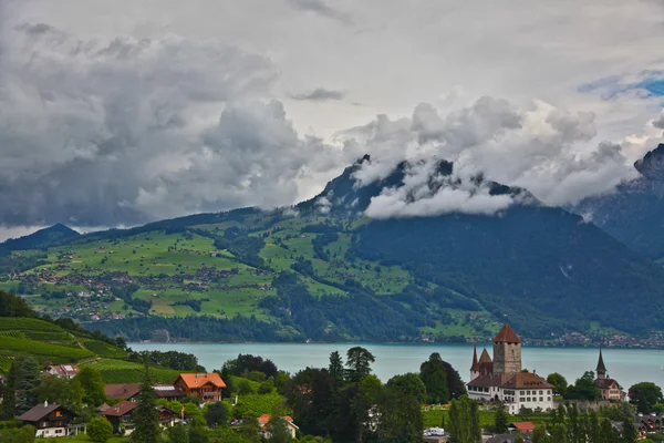 Lago di Thun vista — Foto Stock