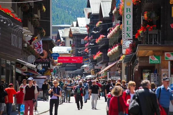 Zermatt Street Scene — Stockfoto