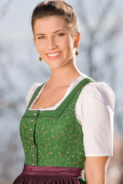 Portret van een Beierse meisje — Stockfoto