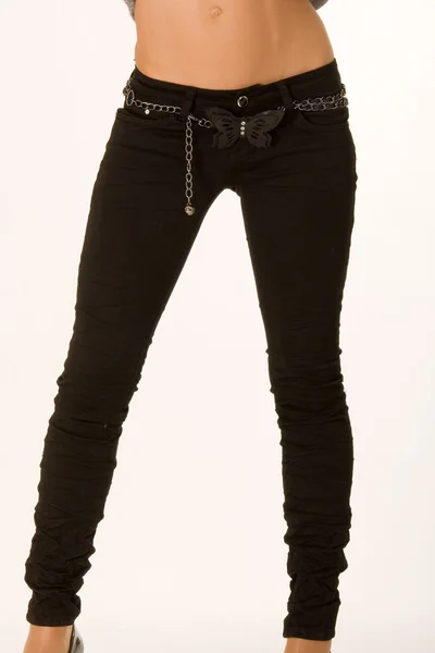 Zwarte jeans — Stockfoto