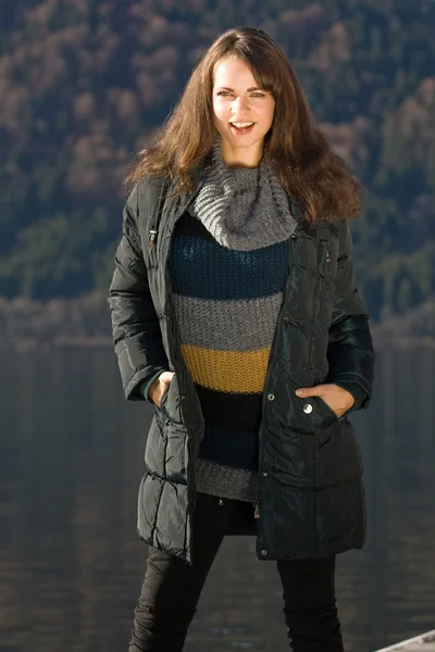 Fall Fashion at the lake Stock Picture