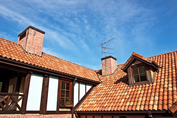 stock image Red tile roof