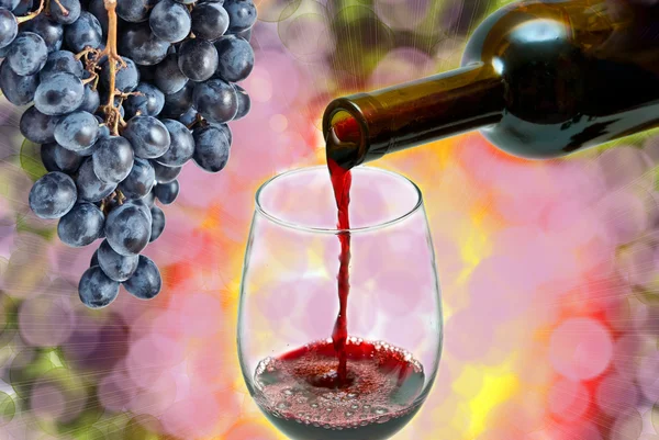 stock image Red wine