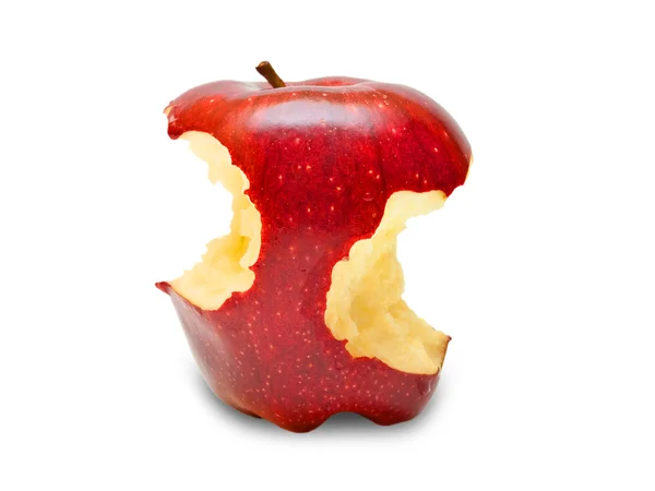 물린된 빨간 사과 — 스톡 사진