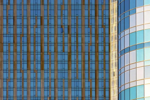 抽象的なブルーとゴールドの窓パターン — ストック写真