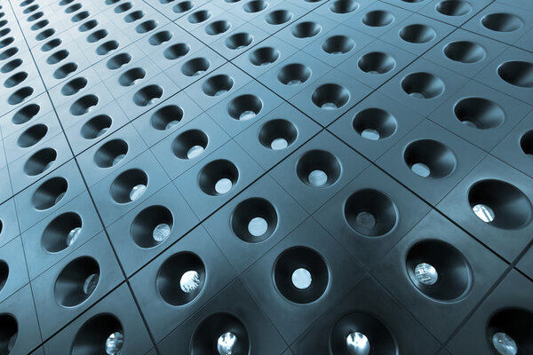 Abstract square and circle pattern