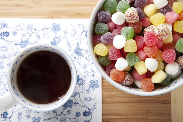 Tè e caramelle — Foto Stock