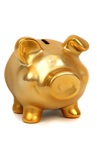 Piggybank dourado — Fotografia de Stock