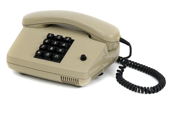 Old grey telephone — Stock Photo, Image