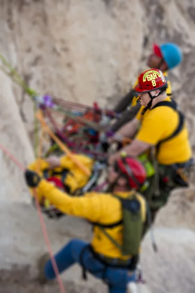 Unghi înalt de alpinism salvare . — Fotografie, imagine de stoc