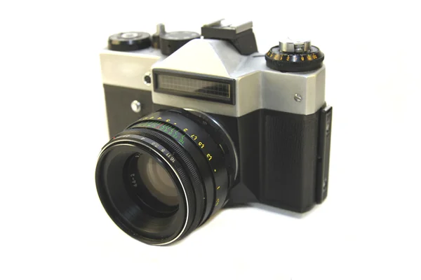 Old camera isolated on white background — Stock Photo, Image