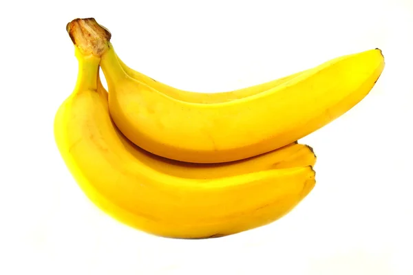 Banany odizolowane na białym tle — Zdjęcie stockowe