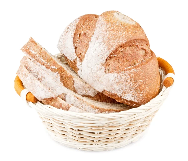 Pan rebanado en canasta —  Fotos de Stock