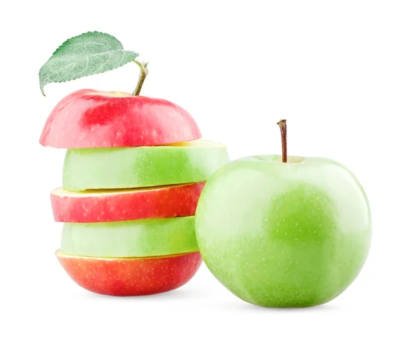 Mezcla de manzanas verdes y rojas —  Fotos de Stock