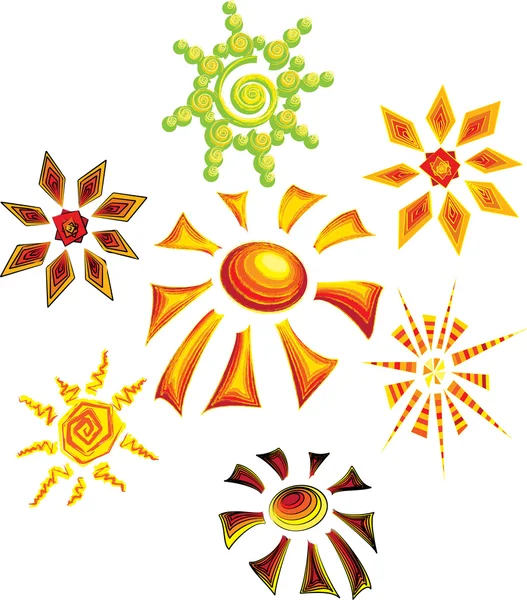 stock vector Images of different suns