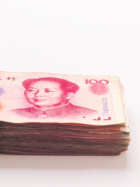 Stack of chinese yuan clipart