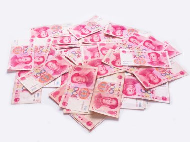 Heap of chinese yuan clipart