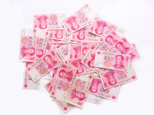 Tas de yuan chinois — Photo