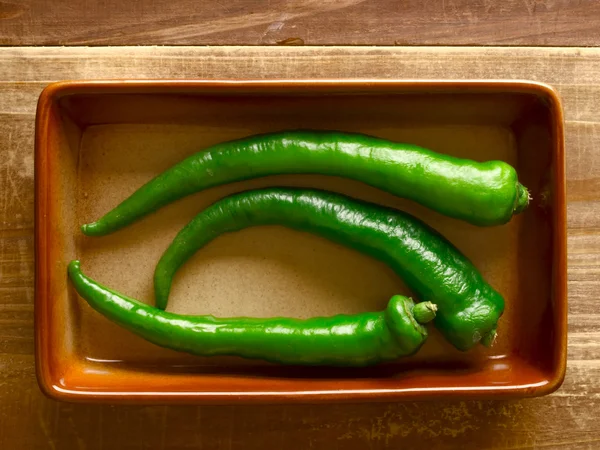 Zielone chilli — Zdjęcie stockowe
