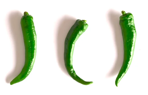 Yeşil chilies — Stok fotoğraf