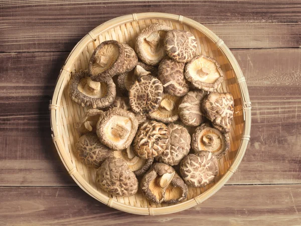 Gedroogd shiitake champignons — Stockfoto