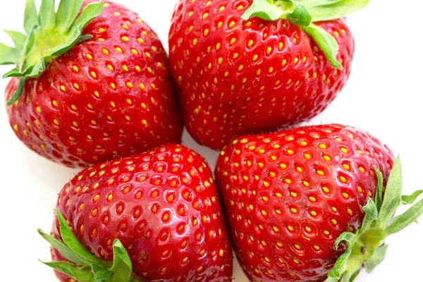Four strawberries — Stock Photo, Image