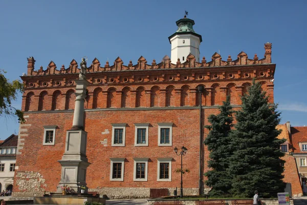 Sandomierz gamla stan - rådhuset — Stockfoto