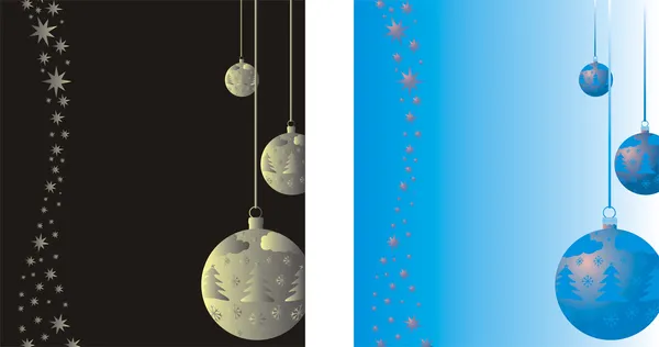 Boules de Noël - fond — Image vectorielle