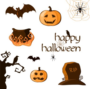 Halloween set clipart