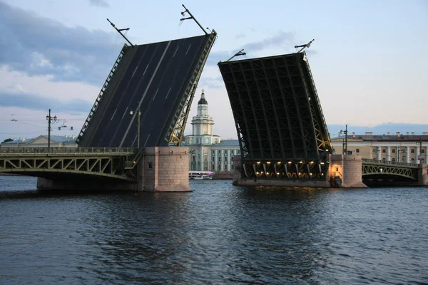 St. Petersburg'da bir asma köprü — Stok fotoğraf