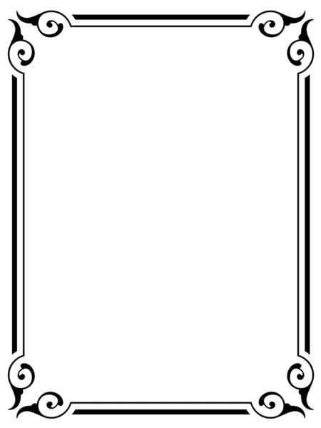 Simple ornamental decorative frame — Stock Vector © 100ker #8521235