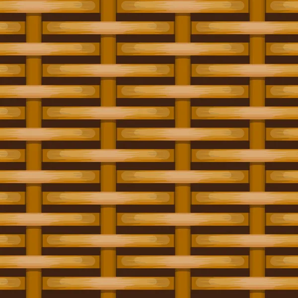 Mimbre tejido marrón para su uso como fondo — Archivo Imágenes Vectoriales