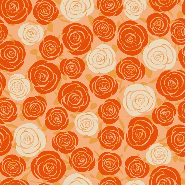 抽象玫瑰无缝背景 — 图库矢量图片