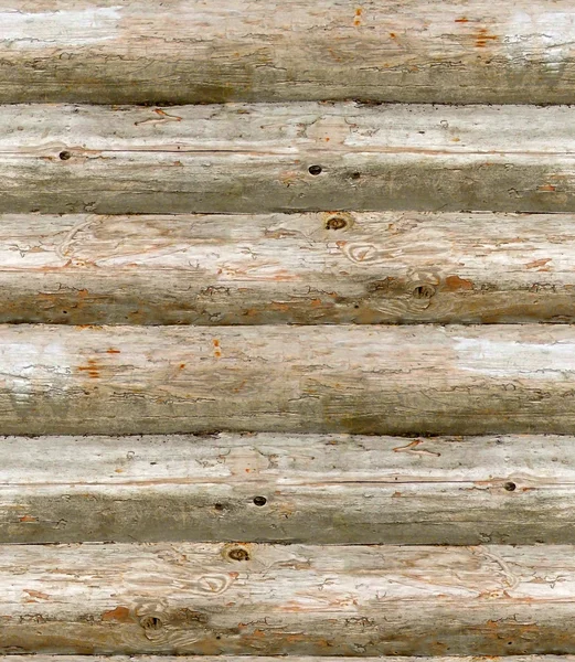 Naadloze oude houten logboeken — Stockfoto