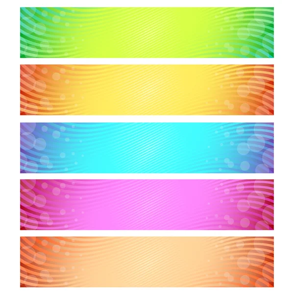 Abstract banner set — Stock Vector