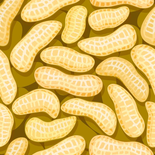 シームレスな黄色のバナナの輪郭 — 图库矢量图片