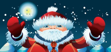 Happy Santa clipart