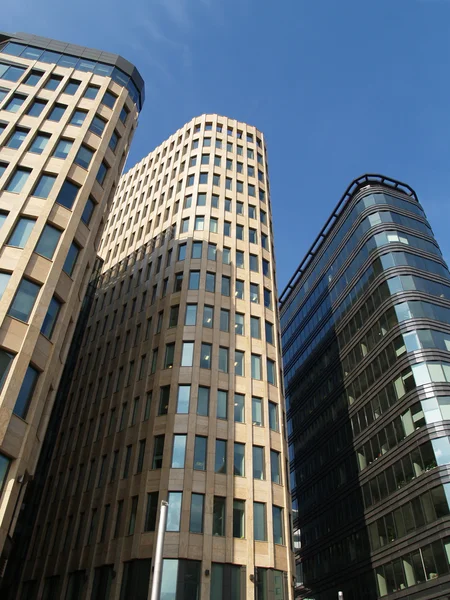 stock image Moscow. Three high-rise buildings against the sky